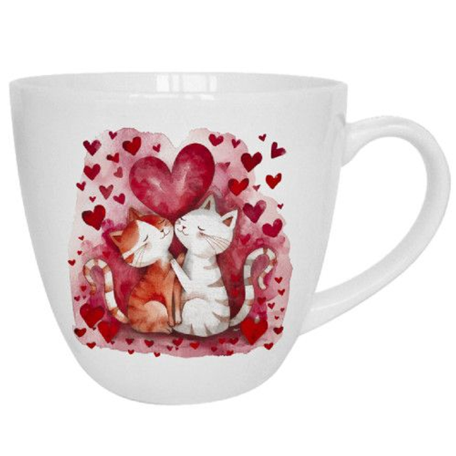 Taza loving-cats, porcelana 0,45 l., caja regalo *635