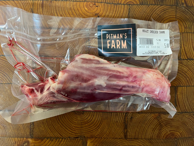 Slow Grown Lamb (Hogget) Shoulder Shanks - 1 shanks per pack - Frozen