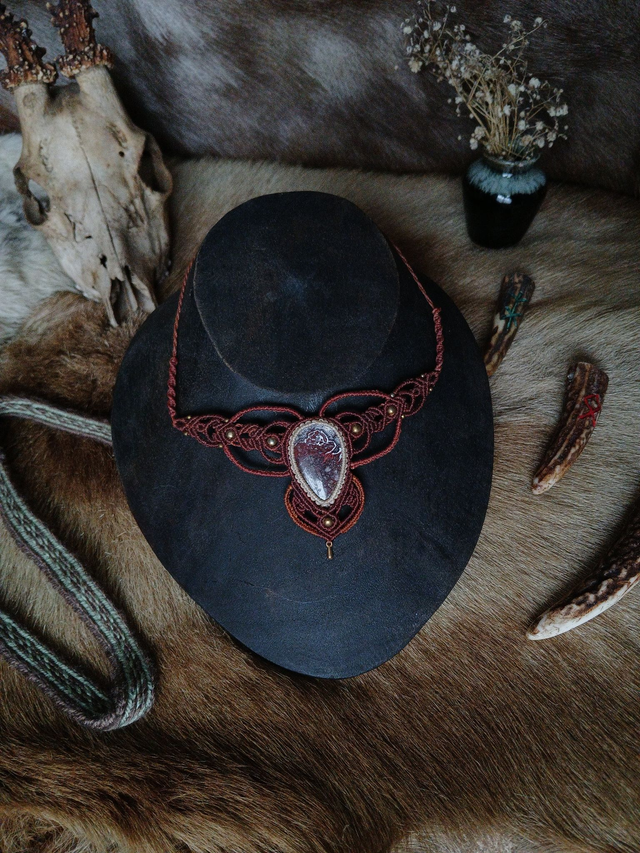 Flamme Volcanique – Agate crazy lace & Jaspe rouge