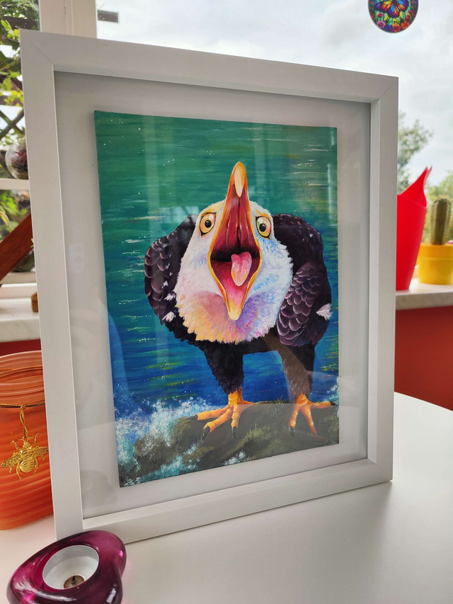 Screaming Eagle Painting