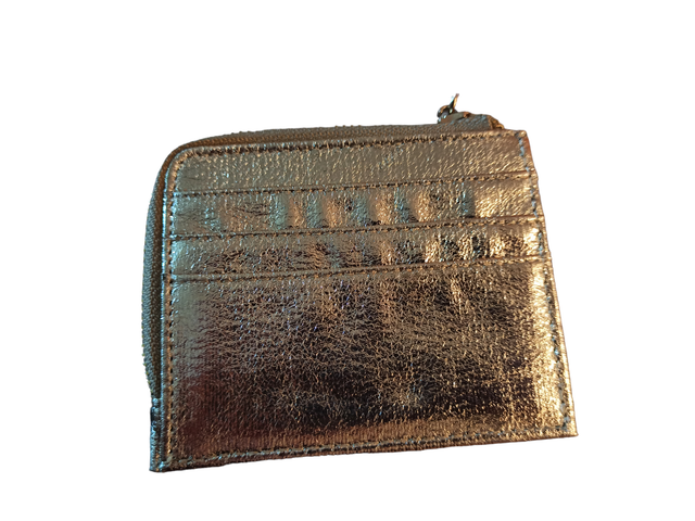 Porte monnaie et cartes doré (San Marina)