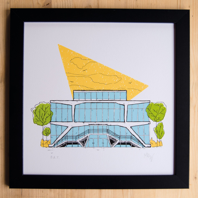 El Palau de Vidre – serigrafia + marc