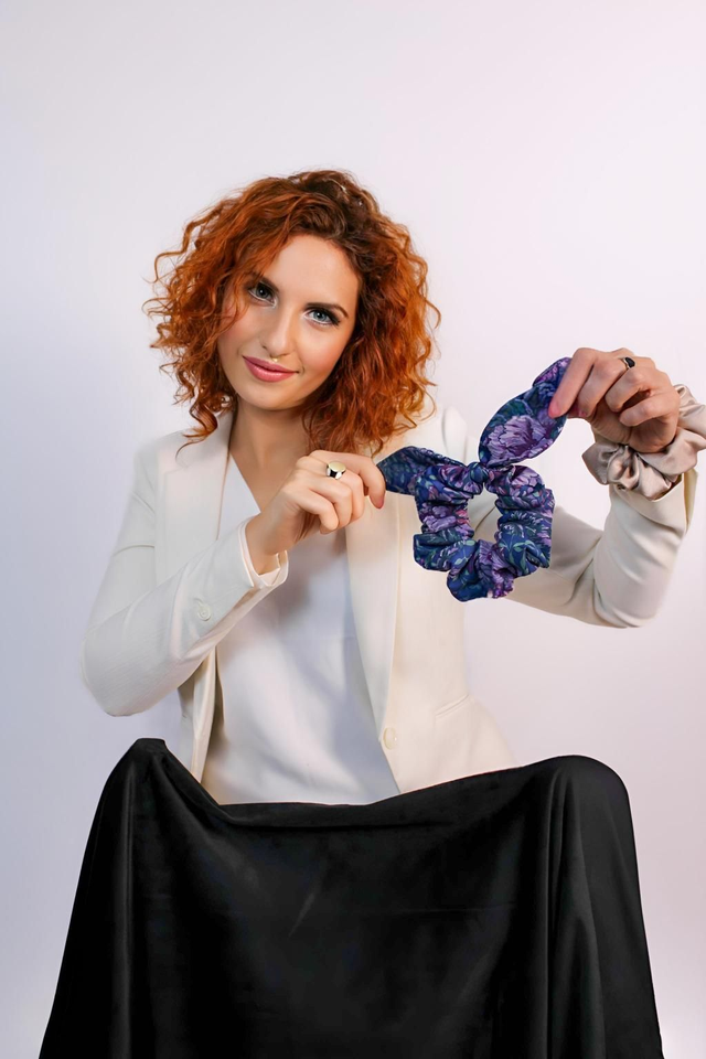 Purple Meadow Scrunchies Set