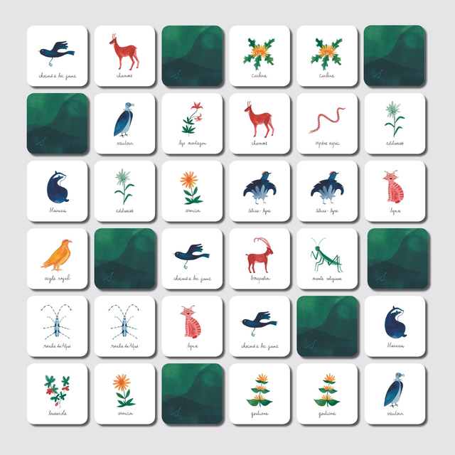 Jeu de Memoire "A la montagne"