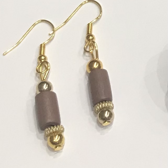 Brown Dangling Earrings-BRDE20