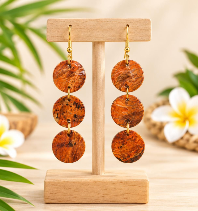 Boucles d'oreilles nacre 