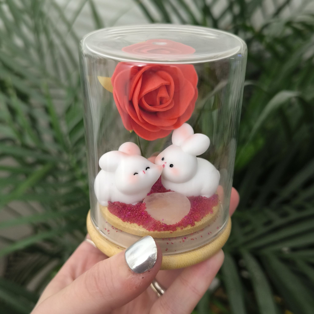 Ami protecteur - Lapins amoureux