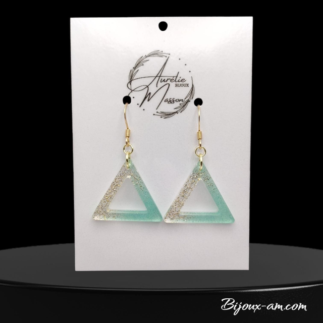 Boucles d'oreilles résine