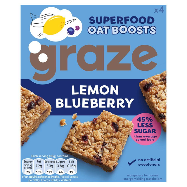 Graze Lemon Blueberry Oat Boosts 30g