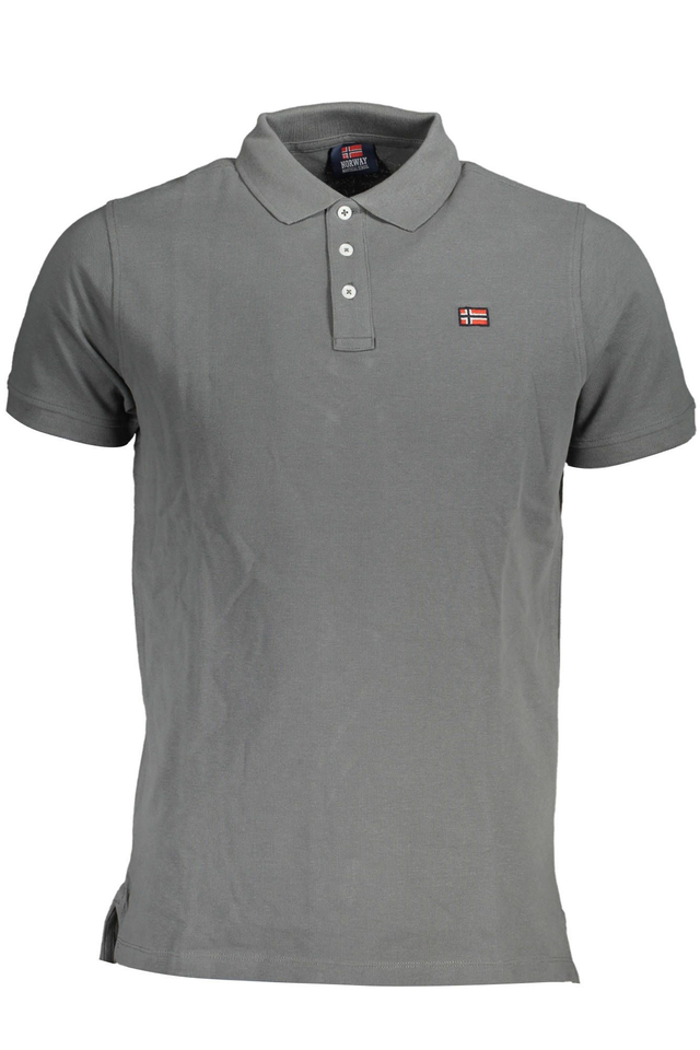 3931NORWAY 1963 POLO MANICHE CORTE UOMO GRIGIO