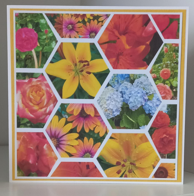 Floral 6 x 6 card
