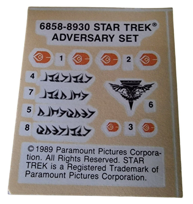 Star Trek 3 piece Adversary set, 3 piece Enterprise, Enterprise incident kits