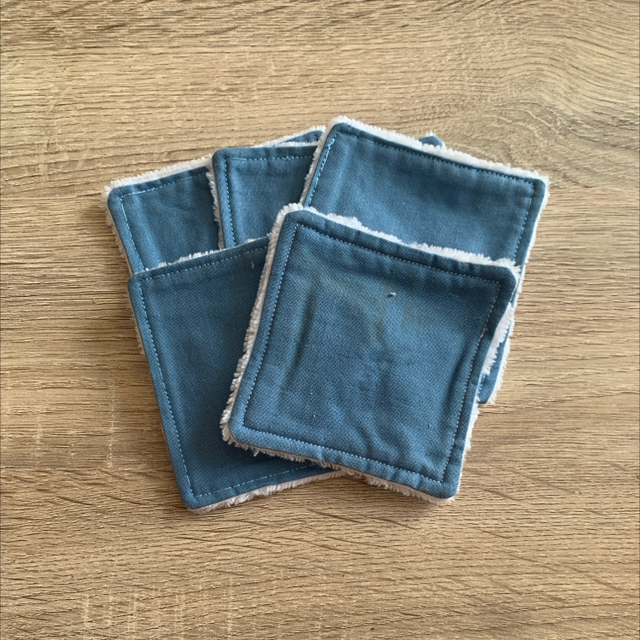 Lot de 5 lingettes lavables