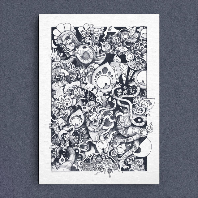 L'Espace du Désordre, 11x15,5cm, Carte Postale