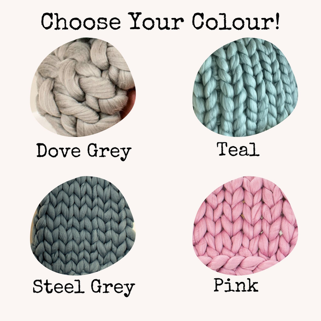 Heart Hand Knit Wreath