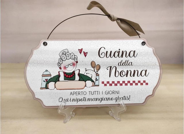 Targa Decorativa "Cucina della Nonna"
