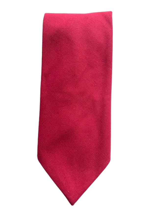 Cravate homme souple rouge 100 % polyester