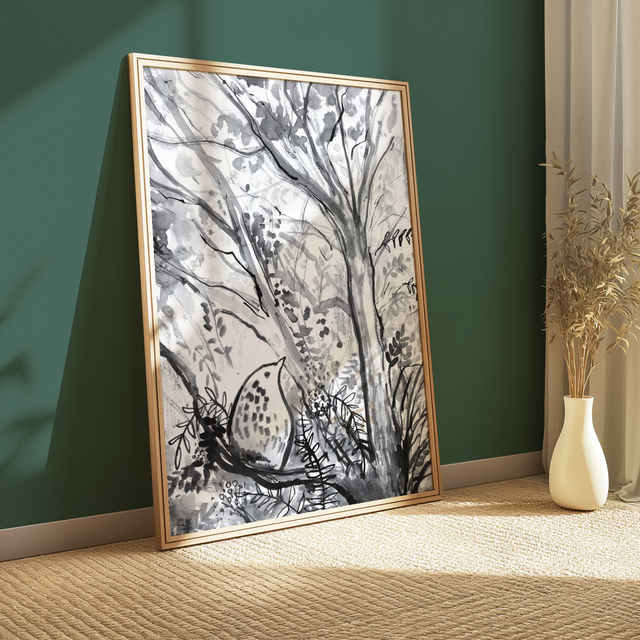Songbird in ink | Print