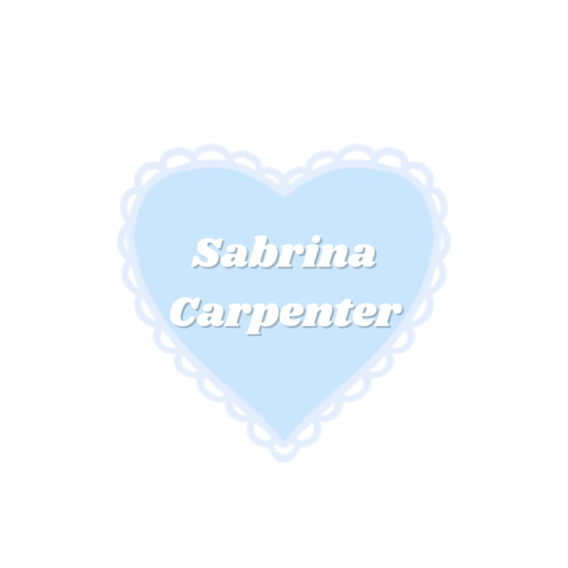 Sabrina Carpenter Lace Heart Sticker