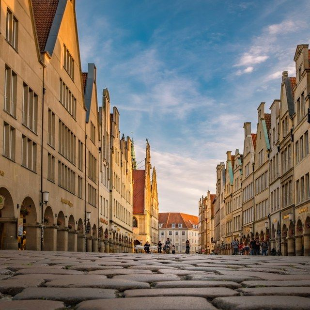 Prinzipalmarkt aus der Froschperspektive