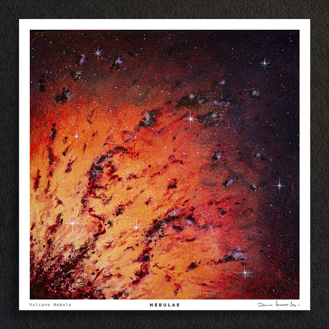 #0579 Vulcano Nebula - NEBULAS - PRINT - peintures Acrylique