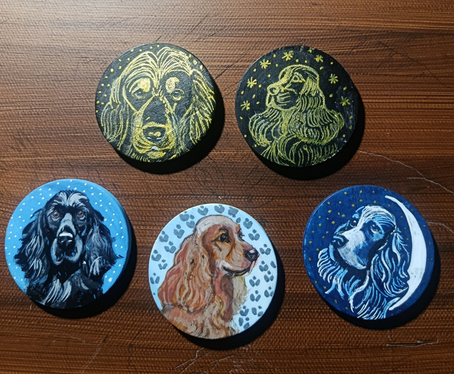 broche avec votre animal peint à la main