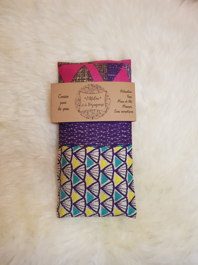 31 - Coussin pour les yeux - Graphique multicolore