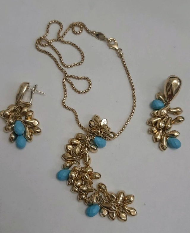 Gold set with Turquoise