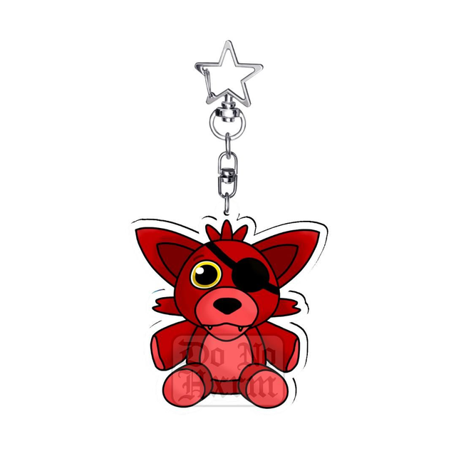 Foxy Plushie Acrylic Keyring