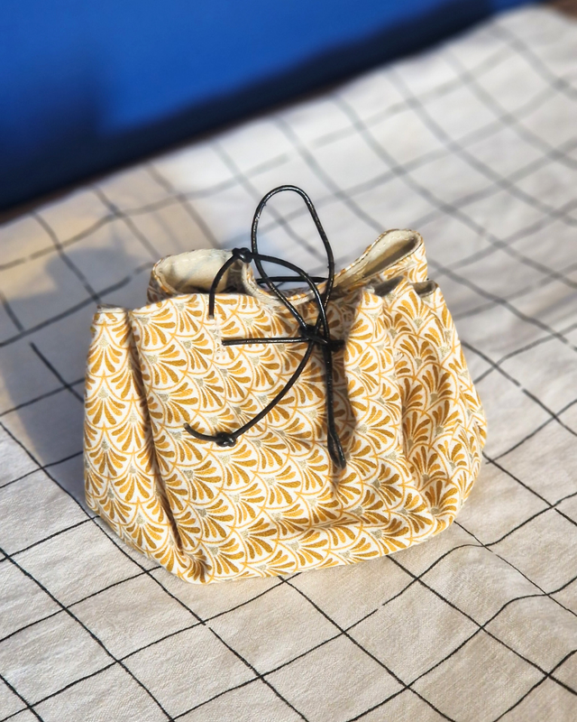 Bourse grande - motif japonais