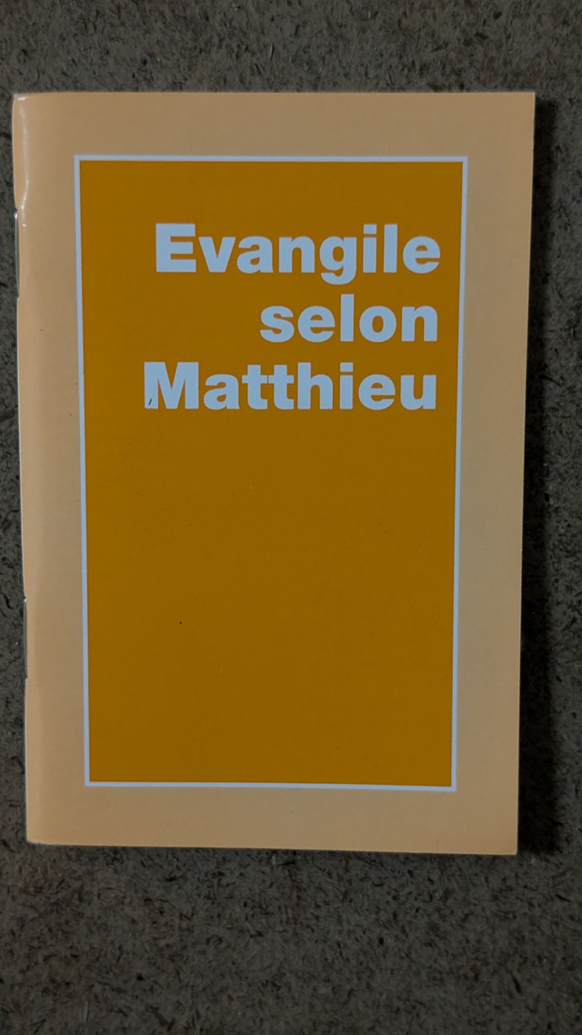Evangile selon Saint Matthieu