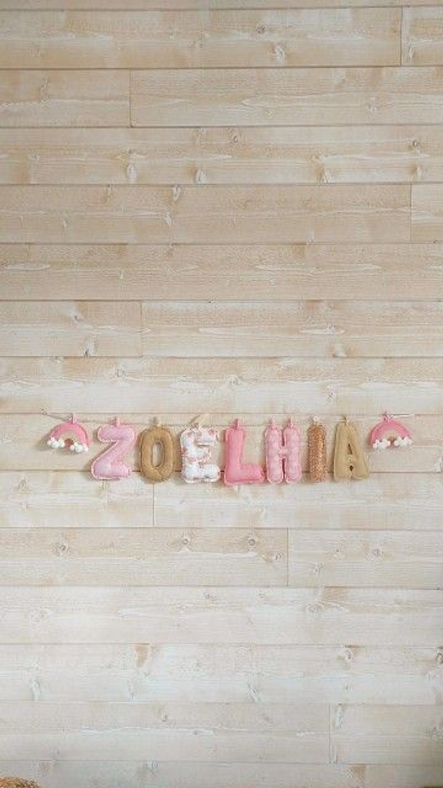 Guirlande prénom modèle ZOEHLIA