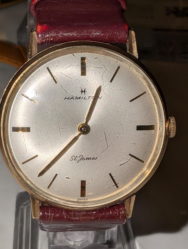 Hamilton St James Men's 9ct Gold Wristwatch 1966