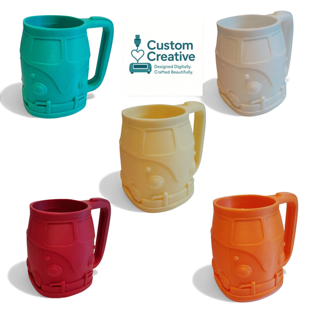 Campervan Can Cooler – 3D Printed Custom Colour Drinks Holder | Camper Van Themed Gift