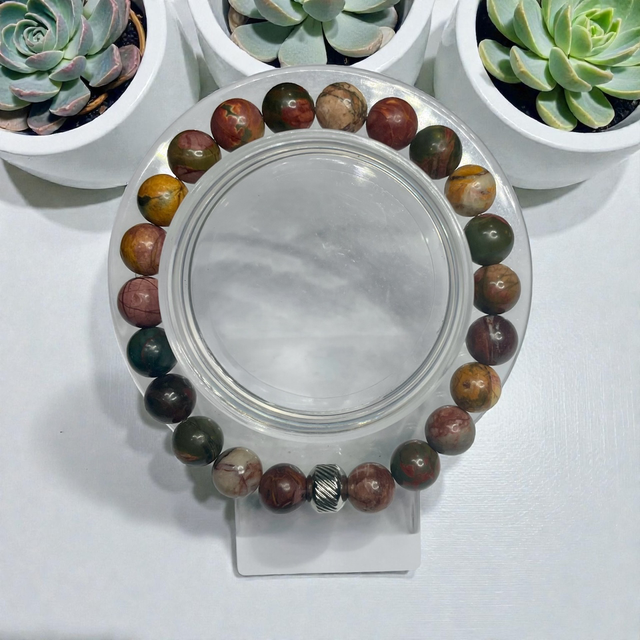 Picasso Jasper stretch bracelet