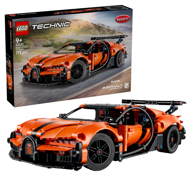 LEGO 42222 Technic Bugatti Chiron Pur Sport Hypercar