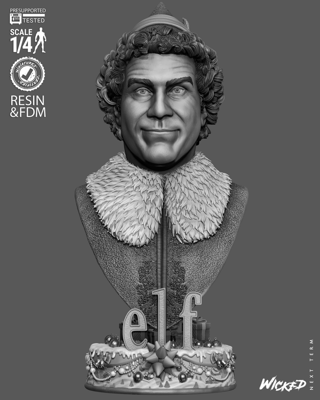 BUSTE PORTRAIT KRAMPUS ELFE série movie