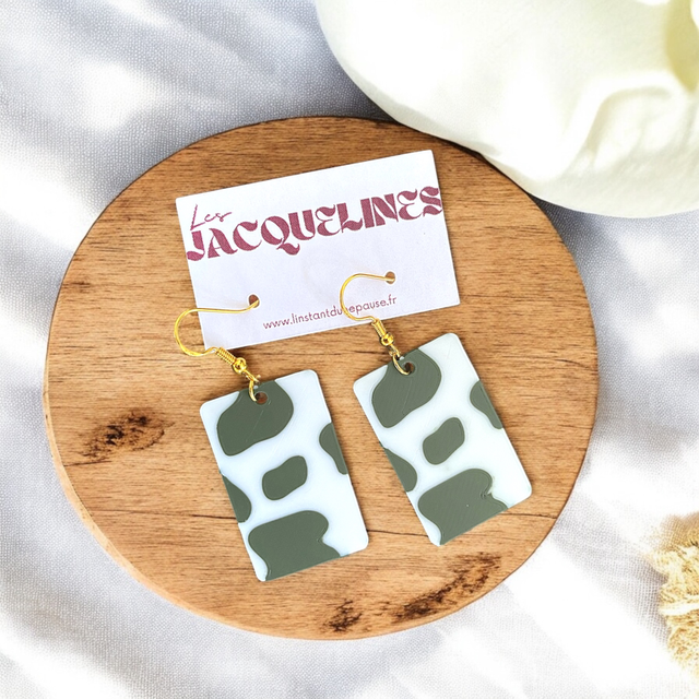 Boucles d&#039;oreilles &quot;Abstrait Sauvage&quot;