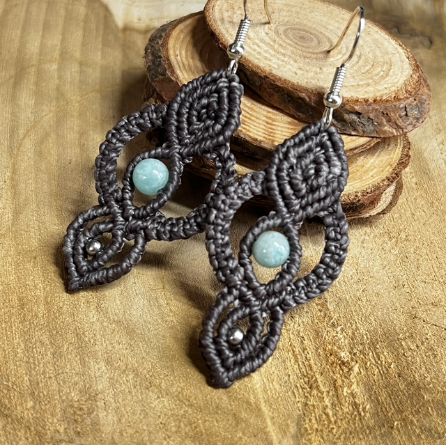 Boucles grise amazonite