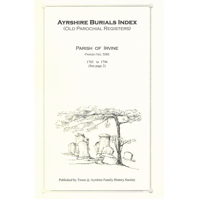 Ayrshire Burial Index - Parish of Irvine