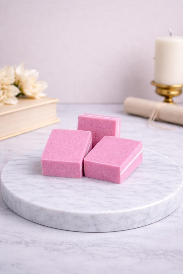 Petit bloc polissoir x3 rose