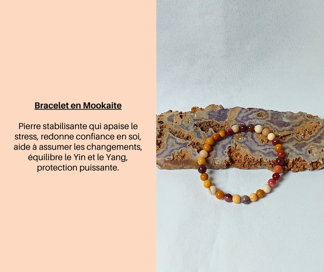 128- Bracelet en Mookaite