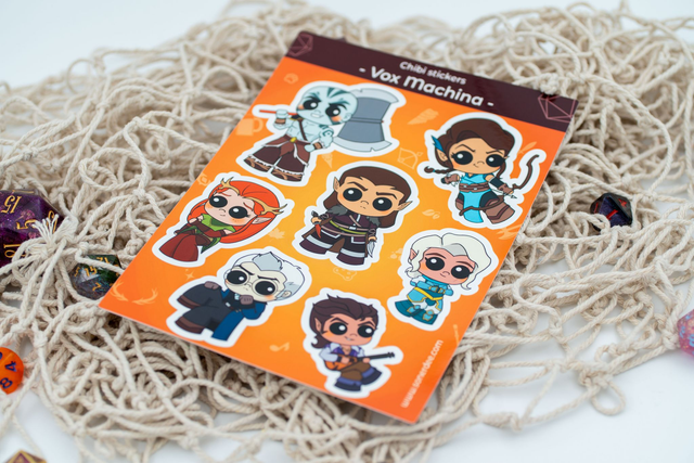 Vox Machina Inspired - Chibi Sticker Sheet