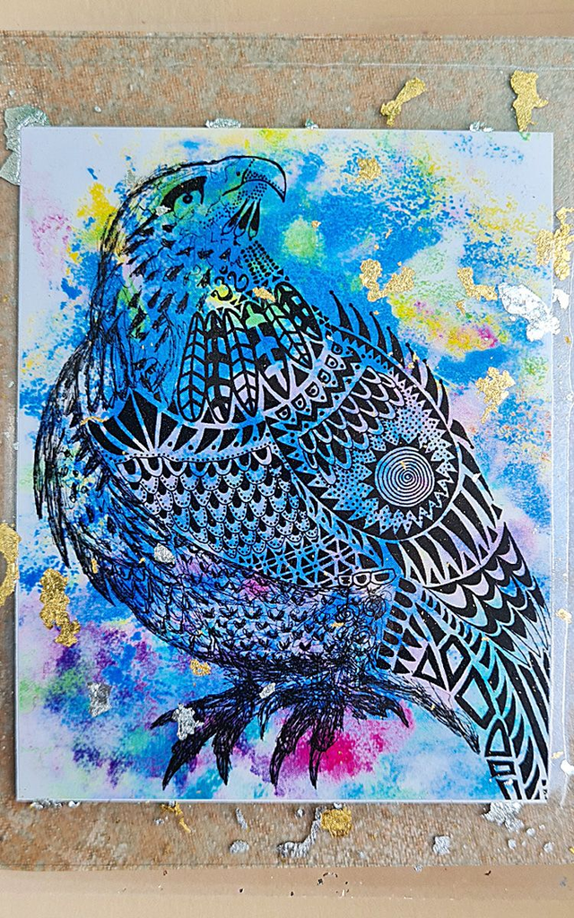 Krafttierkarte "Adler" Energiekarte programmiert mit den Eigenschaften des Krafttiers. Format A7