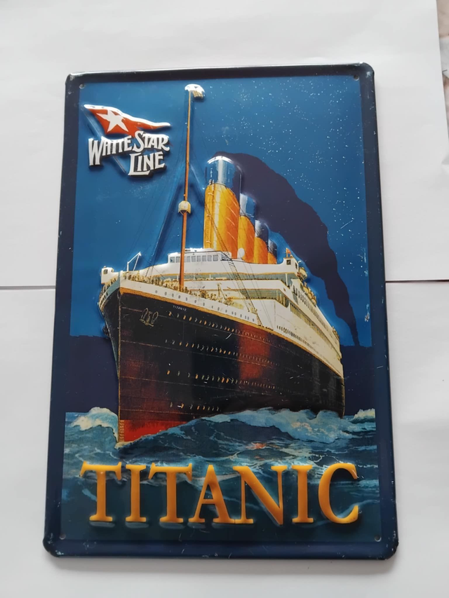 plaque emaillée titanic