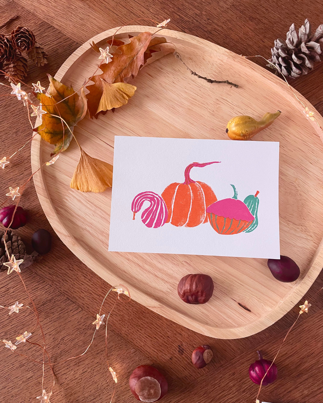 Carte postale, Les citrouilles