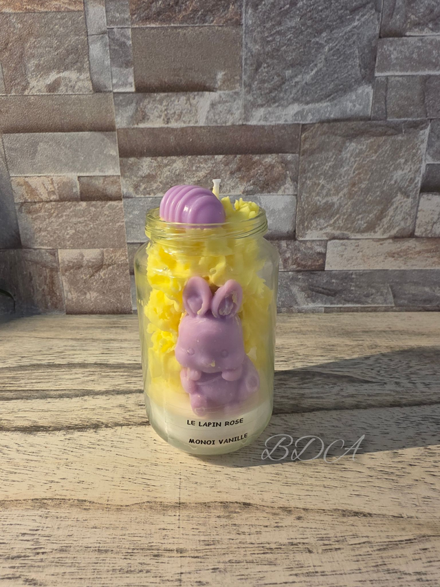 Le lapin rose monoï vanillé
