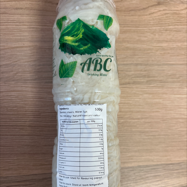 Bamboo sour bottle หน่อไม้ส้ม