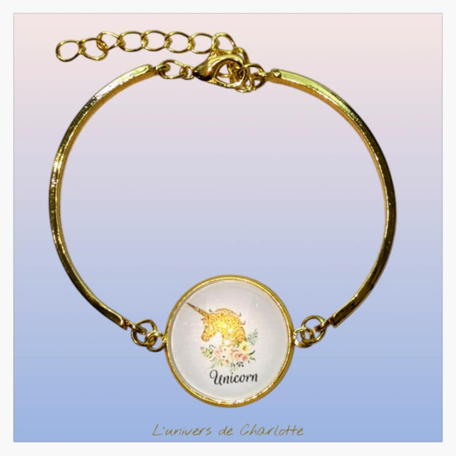 Bracelet "Licorne" acier LI-001