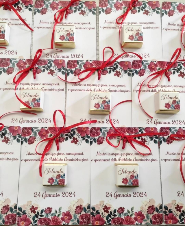 Segnaposto con cioccolatino